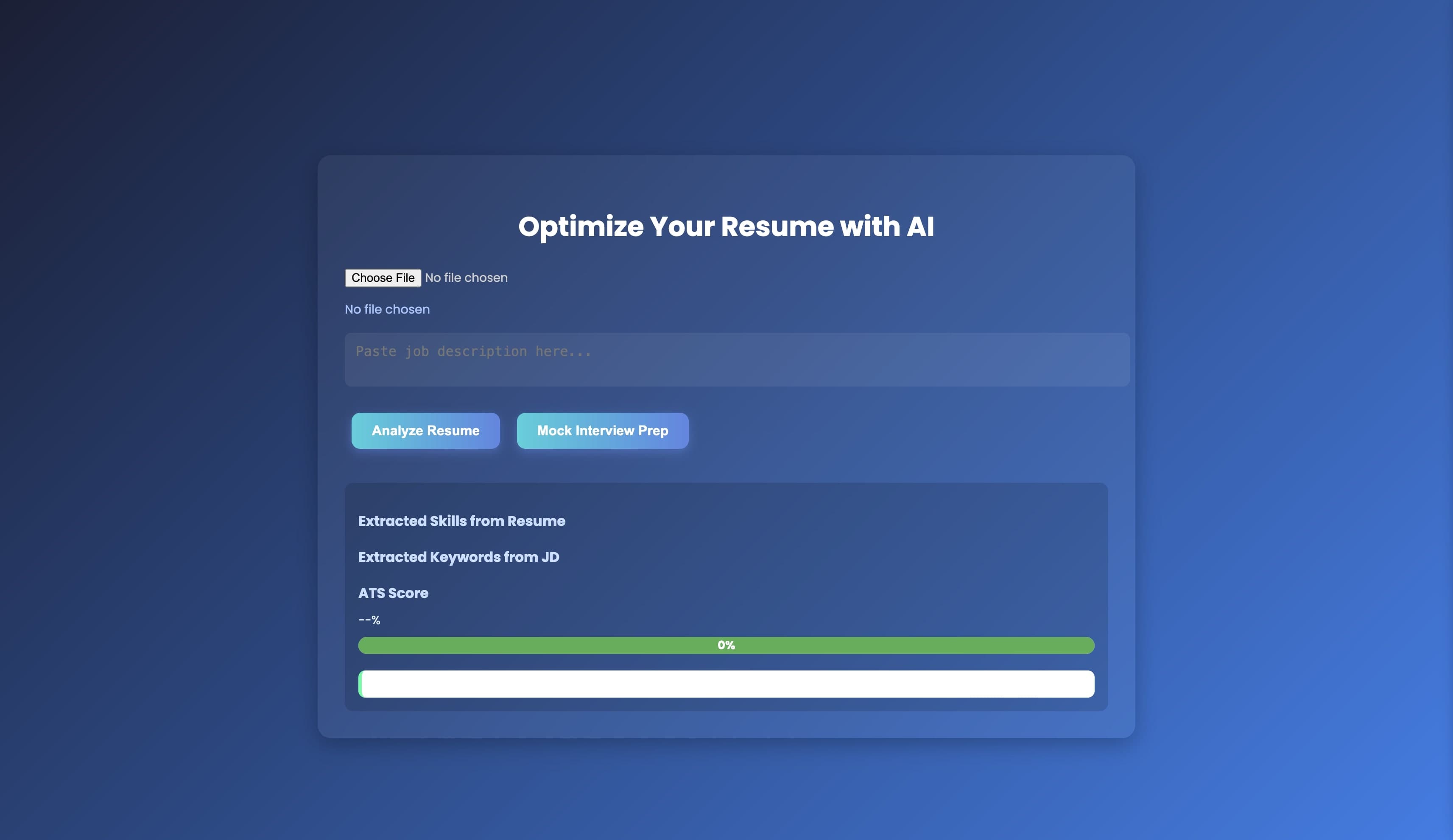 Resume Optimizer using AI